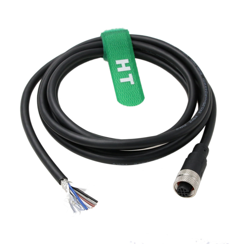 [Australia - AusPower] - M12 A-Coded 5 pin Female Actuator Sensor Electrical Cable to Open for Industrial Control Automation, Network, CANopen, IO Link, Profibus 3m 5 pin female to open 