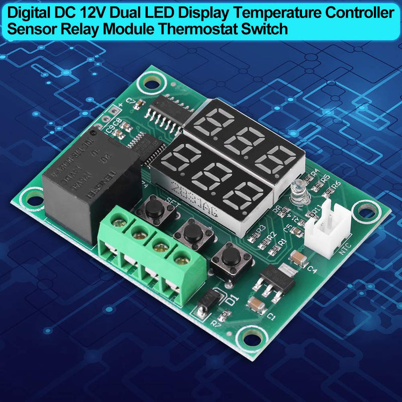 [Australia - AusPower] - DC 12V LED Temperature Controller Module -50-110℃ Alarm XH-W1219 Digital Intelligent Thermostat 