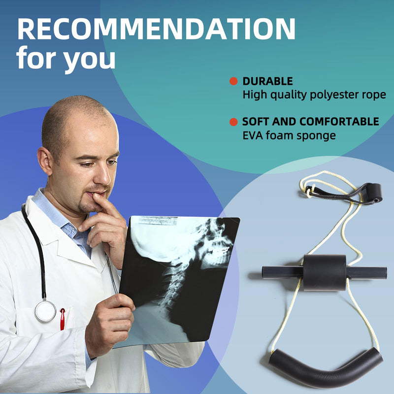 [Australia - AusPower] - Cervical Neck Traction Device for Home Use, Restore The Natural Curve of The Neck, Neck Stretcher Mochine Over Door for Neck Pain Relief. (Thin) Thin 