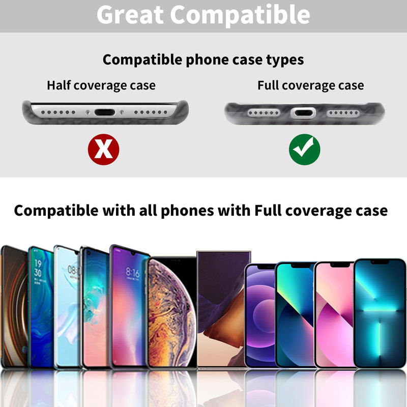 [Australia - AusPower] - Phone Tether Tab for iPhone, Cell Phone Lanyard Patch, Phone Strap Replacement Part for All Full Phone Cases (White) White 
