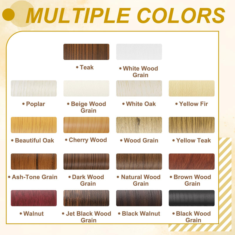 PATIKIL Wood Grain Repair Tape, 12" x 33' Self Adhesive Realistic Wood Tape with Scraper Durable Repair Patch for Furniture Floor Window Door Table DIY Home Decor, Cherry Wood 12"x33'