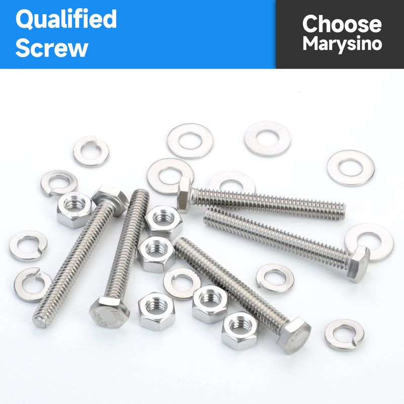 [Australia - AusPower] - 80Pcs SAE Stainless Steel Nuts and Bolts Assortment Kit,Including 5 Sizes 5/16 Bolts, Assorted Bolts Nuts and Washers Kit with Drill Bit 80Pcs 5/16"-18 