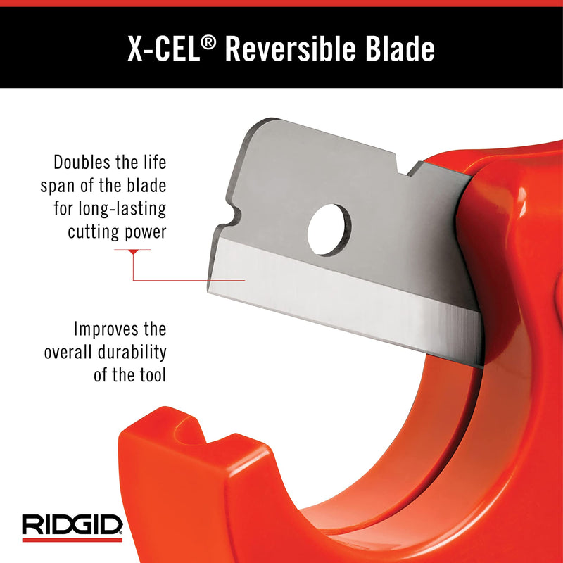 [Australia - AusPower] - RIDGID 23488 Model PC-1250 Single Stroke Plastic Pipe and Tubing Cutter, 1/8-inch to 1-5/8-inch Pipe Cutter Small 