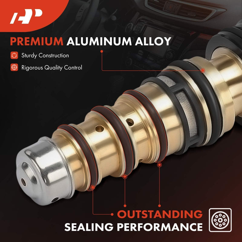 A-Premium AC Compressor Control Solenoid Valve 6SEU16C, 6SEU14C Compatible with Toyota Camry, RAV4, Corolla, Matrix & Lexus LS430