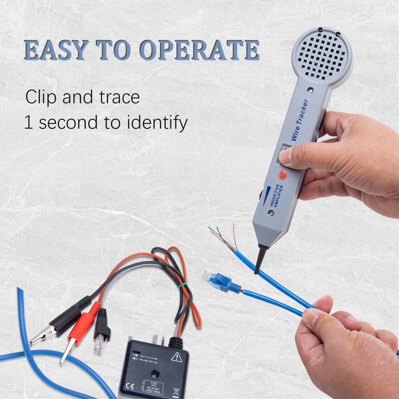 [Australia - AusPower] - Tone Generator and Probe Kit, Toner Electrical Tool, Tone Generator kit, Wire Tracer Circuit Tester, 200EP High Accuracy Cable Tester, 77HP2 Tone and Probe Kit 