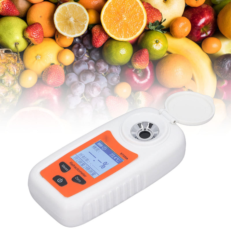 [Australia - AusPower] - ST335A Digital Display Saccharimeter Refractometer Fruit Sugar Meter High Precision Sugar Detection Measurement Sweetness Tester 