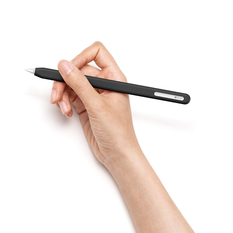 [Australia - AusPower] - UPPERCASE Designs NimbleSleeve Premium Silicone Case Holder Protective Cover Sleeve Compatible with iPad Apple Pencil 2nd Generation Only (Black) Black 