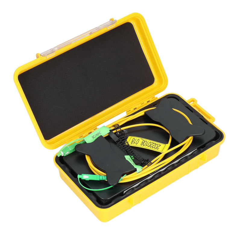 [Australia - AusPower] - Cable Box, 1000meter SCAPC to SCAPC OTDR Cable Box Optical Fiber Test Tool Fiber and Plastic Material Testing Dead Zone, Multimeters 