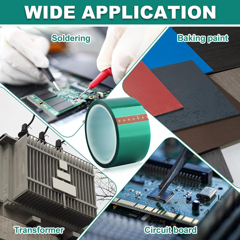 Resin Tape for Epoxy Resin Molding, 2 inch Wide 108FT Long Epoxy Tape, Thermal Adhesive Tapes, High-Temperature Heat Insulation, Easy Peel, Release Tapes for River Tables, Remove Residue