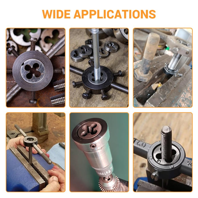 M14 x 1.5mm Round Fine Thread Die | Left Hand Thread Alloy Steel Round Die for Thread Forming Machining Repair Screw Cutting Tool M14x1.5mm(Left hand)