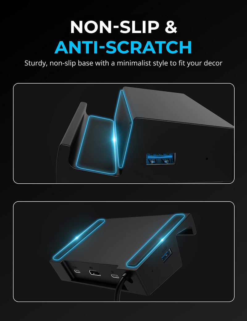 [Australia - AusPower] - SABRENT 6-Port Docking Station for Steam Deck - 95W PD, HDMI 4K, USB-A/C Ports[DS-SD6P] 