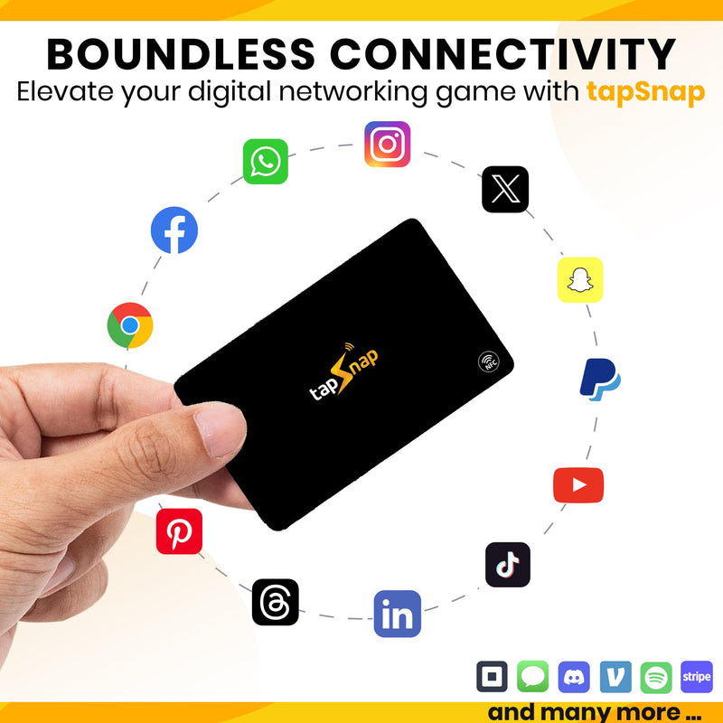 [Australia - AusPower] - Digital Business Card by TapSnap | No Subscription/No Fee | Tap to Share Smart NFC | Custom Business Card | Smart Networking Card | iPhone & Android (White) White 
