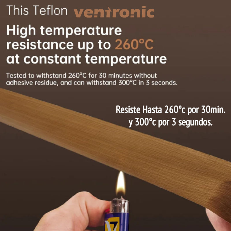Teflon Tape 2 inch x 33 Feet x 0.18mm, 2roll Low Friction Tape High Temp Adhesive Tape,Abrasion Resistant,Surface Protection for Wood,Drawer,Cabinet,Furniture,Vacuum Sealer & Hand Impulse Sealers 2roll: 2 inch