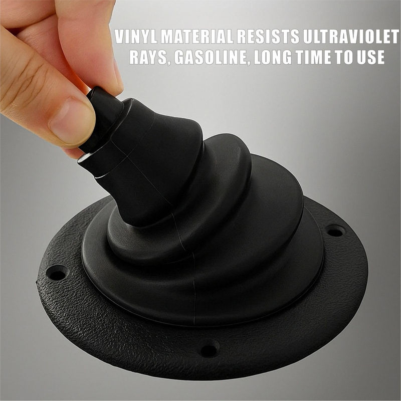 Boat Motor Well Cable Boot - Rigging Steering Protect for Marine Yacht Kayak Electrical Wire Organize, Fuel Lines Diameter 4 7/10" Black-3Pcs