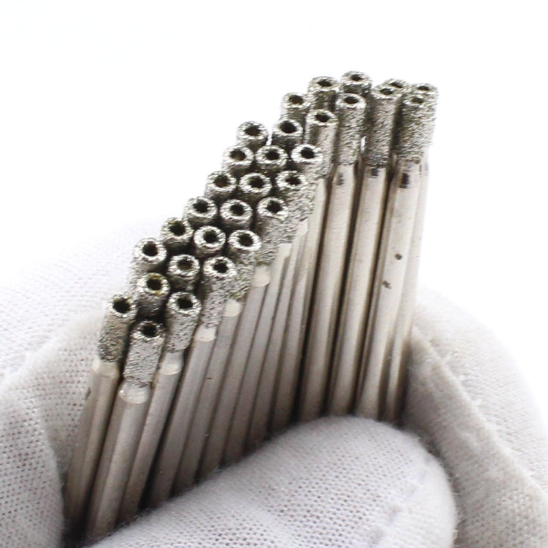 [Australia - AusPower] - JINGLING 2.5mm 3/32" inch Diamond Small Drill Bit Hole Saw Masonry Tools for Glass Tile Stone Pack of 20Pcs 2.5mm(3/32 inch) 