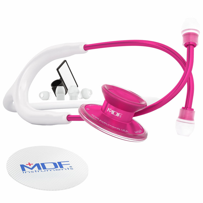 [Australia - AusPower] - MDF Instruments Acoustica Lightweight Stethoscope for Doctors, Nurses, Students + LUMiNiX Medical Professional Penlight 