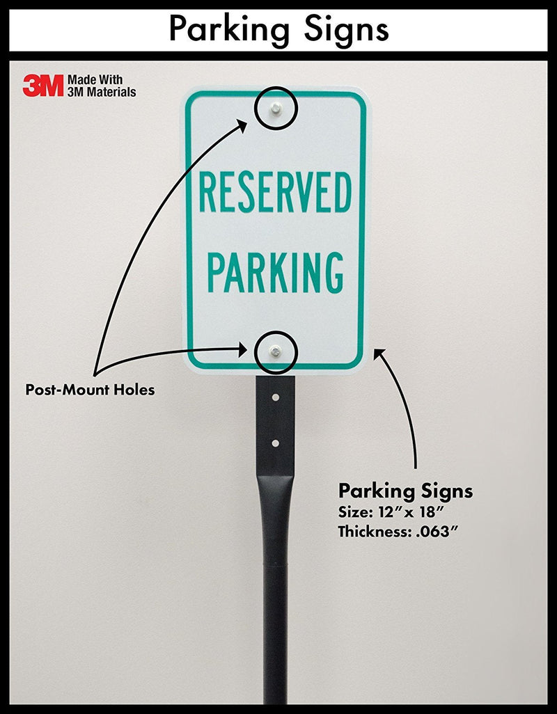 SmartSign-T1-1070-HI No Parking Any Time Sign By | 12" x 18" 3M High Intensity Grade Reflective Aluminum, Red on White 12" x 18" HI Reflective