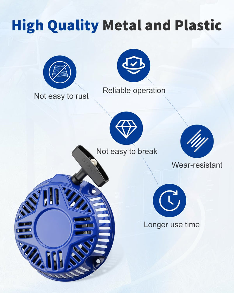 ANODZU Pull Start Assembly Recoil Starter Fit for Powerhorse 212cc Engine 759787 758653, Fit for Westinghouse Durostar Engine Generator Pressure Washer 3100psi 3400psi 3600psi Water Pump