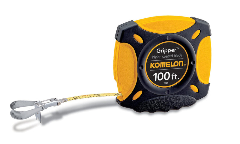 [Australia - AusPower] - Komelon 100-Foot Gripper Steel Tape and 35-Foot Powerblade II ABS Tape Measures Bundle 