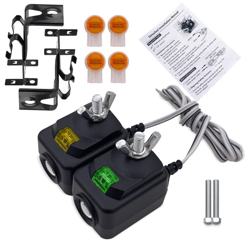Garage Door Sensor Replacement for LiftMaster Chamberlain Craftsman, Replaces 41A5034, 820CB, G801CB-P, 801CB, 41A5266-1, 041-0136, Safety Sensor Kit with Brackets