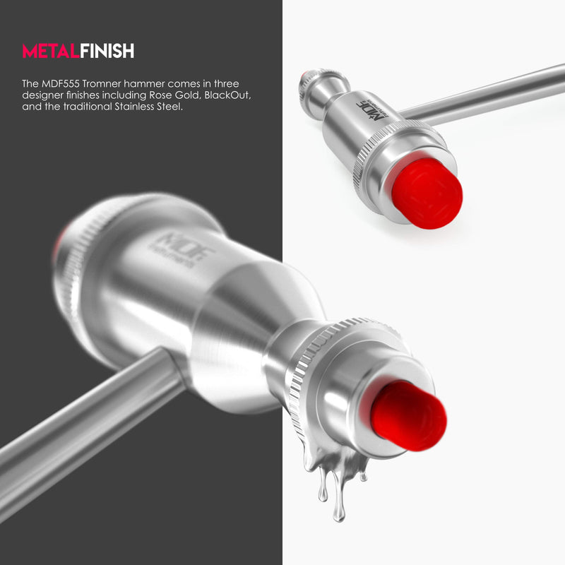 [Australia - AusPower] - MDF Instruments, Tromner Neurological Reflex Hammer with Pointed tip Handle for cutaneous and Superficial responses - Free-Parts-for-Life & Lifetime Warranty - Red (MDF555-02) 