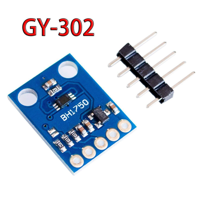 Hailege 5pcs GY-302 BH1750 BH1750FVI Digital Light Intensity Light Brightness Sensor Illumination Module