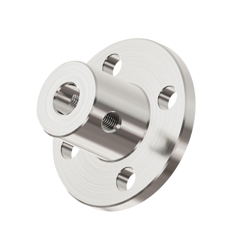 [Australia - AusPower] - 6mm(0.24 in) Flange Shaft Coupling, Rigid Coupling Motors Guide Support Coupler, High Hardness Connector Flanged Mount for DIY RC Model Motors Coupler with Set Screws & Wrench 6mm id-10mm od 