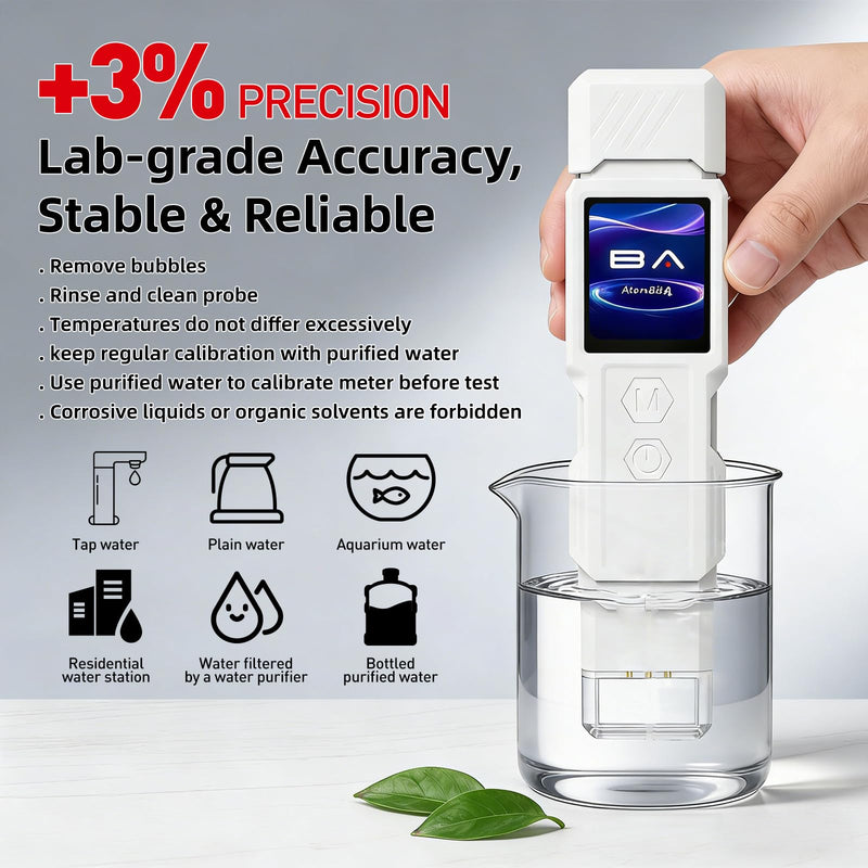 [Australia - AusPower] - TDS Water Meter 9-in-1 with TOC COD TDS EC Turbidity Hardness UV254 SAL Temp, Water Quality Tester with 1.8 Inch IPS Screen for Tap Aquaculture Aquarium Pool Hydroponic Spa Well 