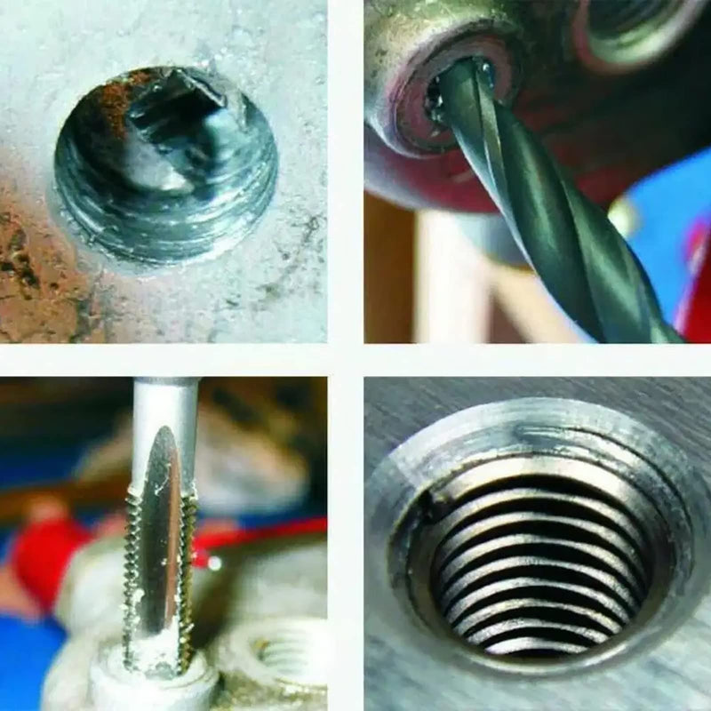 [Australia - AusPower] - EVTSCAN 120 Pcs Stainless Steel Helical Threaded Inserts Kit, with M3 M4 M5 M6 M8 M10 M12 M14 M16 M18 Metric Wire Thread Inserts, Free Running Coil, for Repairing Damaged or Worn Out Threads 