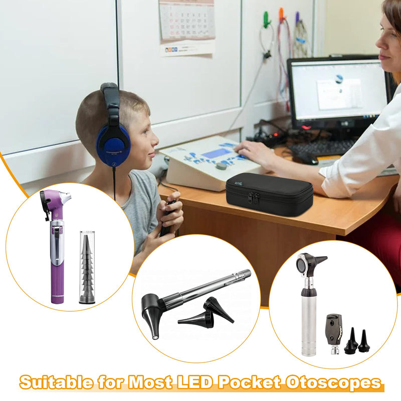[Australia - AusPower] - Beautyflier Led Pocket Otoscope Storage Bag, Durable Storage Case Compatible with Zyrev Otoscope, Travel Case for Ear Infection Detector, Easy to Organize Your Otoscope and Accessories (Bag Only) 