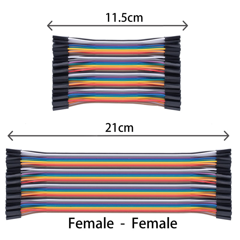 [Australia - AusPower] - 10cm+20cm 240pcs Breadboard Jumper Wires Cable Kit Male to Female, Male to Male, Female to Female Compatible with Arduino Projects and Raspberry Pi. 10+20cm 