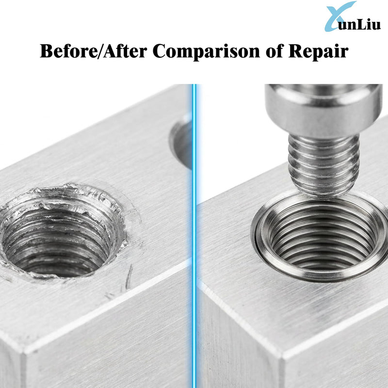 XunLiu 20pcs 3/4"-10UNC-3D Wire Thread Insert 304 Stainless Steel | Stripped Thread Repair & Reinforcement for Aluminum, Plastic, Wood & Soft Metals ，Wear-Resistant, Corrosion-Proof 20