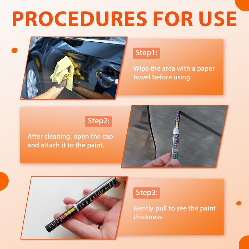 [Australia - AusPower] - Paint Thickness Gauge for Car, Magnetic Paint Gauge, Paint Tester for Car, Paint Thickness Meter, Paint Tester Car, Coating Thickness Gauge, Paint Layer Thickness Gauge, Car Paint Gauge 