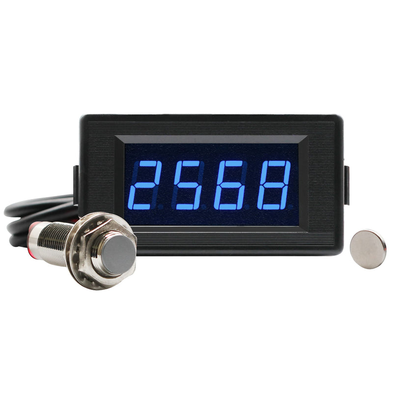 [Australia - AusPower] - DIGITEN DC 12V 24V 4 Digital Blue LED Counter Meter Up Down+Hall Proximity Switch Sensor 