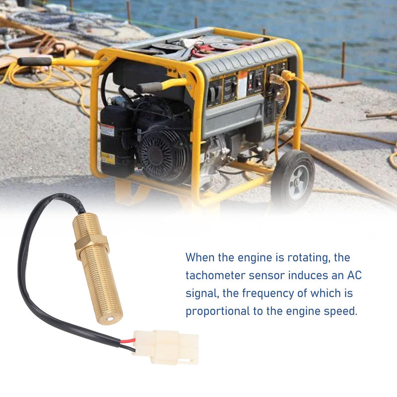 [Australia - AusPower] - Magnetic Speed Sensor RPM Sensor High Sensitivity Dual Output Terminals IP44 Industrial Generator Rotation Speed Measurement Device 