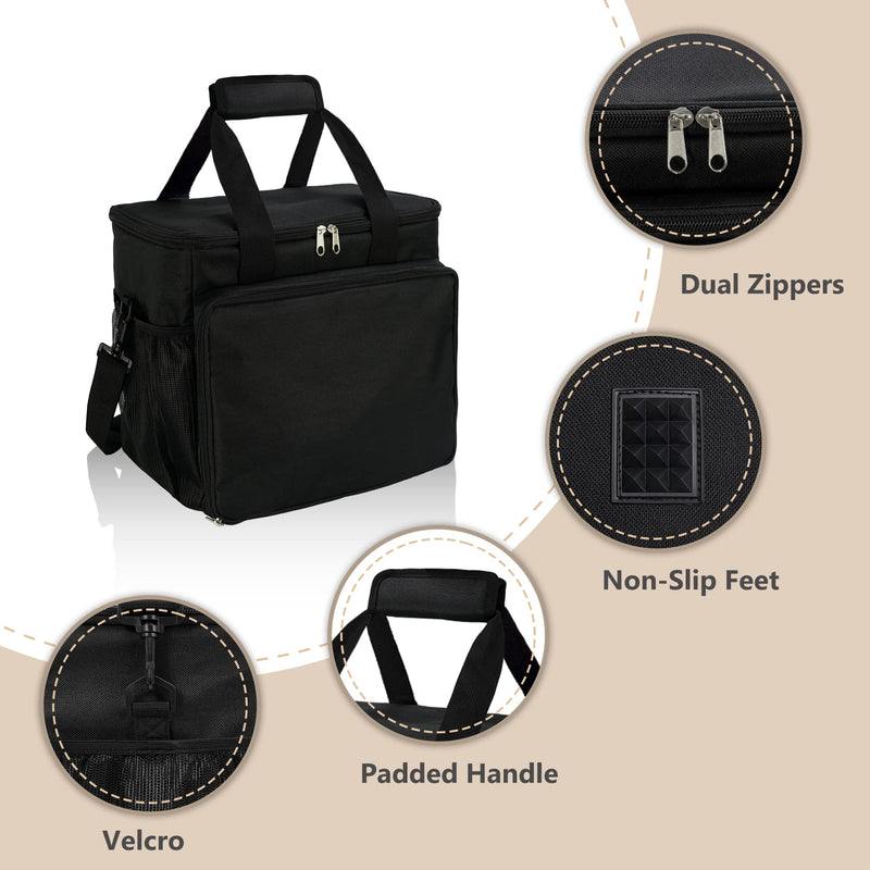 Porch Shield Portable Power Station Carrying Storage Bag for Jackery Solar Generator Explorer 500 Power Station Bag-Black Fit 500W