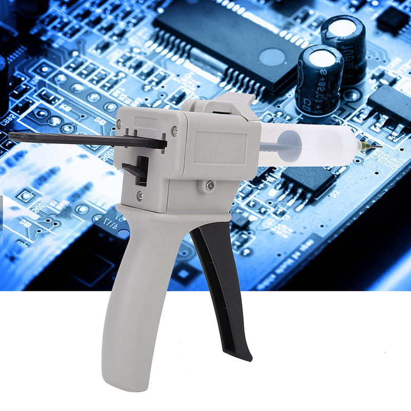 [Australia - AusPower] - 30ml Dispenser Glue Gun, Plastic Manual Single Tube Glueing Gun Hot Melt Adhesive Dispensers Glues Guns Singling Liquid Handle Dental Impression Mixing Tool for Pressing Squeezing DIY Crafting 