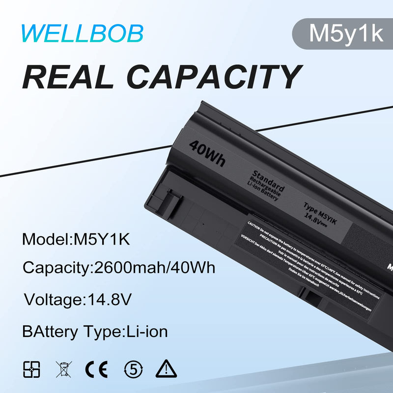 [Australia - AusPower] - M5Y1K Battery for Dell Inspiron 5559 5558 Battery, for Dell Inspiron 15 3000 5000 Battery 3558 3567 5555 5566 5759, Compatible with Dell Laptop Battery Replacement K185W GXVJ3 M5y1k 14.8V 40Wh Battery 40Wh M5Y1K 