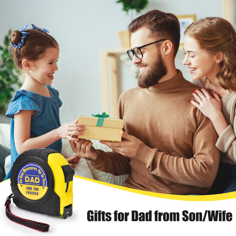 [Australia - AusPower] - Birthday Gifts for dad Stocking Stuffers for Men Ideal Christmas Gifts Cool Gadgets for Husband Grandpa from Daughter Son Tool Woodworker Carpenter Gift, Engraved Tape Measure 25 FT 