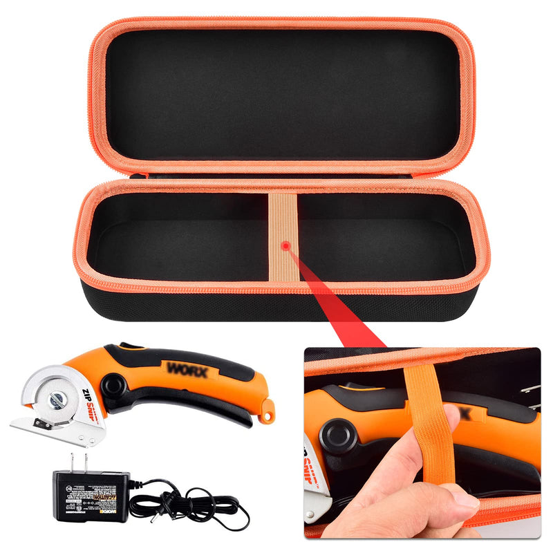 [Australia - AusPower] - ALKOO Case Compatible with WORX WX082L/ WX081L, Organizer for ZipSnip Cordless Electric Scissors, Fabric Scissors, Rotary Cutter Black Inner 