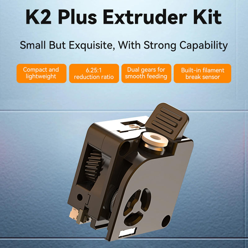 Creality K2 Plus Extruder and Nozzle Kit, for K2, K2 Pro, K2 Plus 3D Printer, with 1PCS 0.4mm Quick-Swap Nozzle, 1PCS Nozzle Wrench, 5PCS Silicone Sock, Dual Gears Extrusion Kit