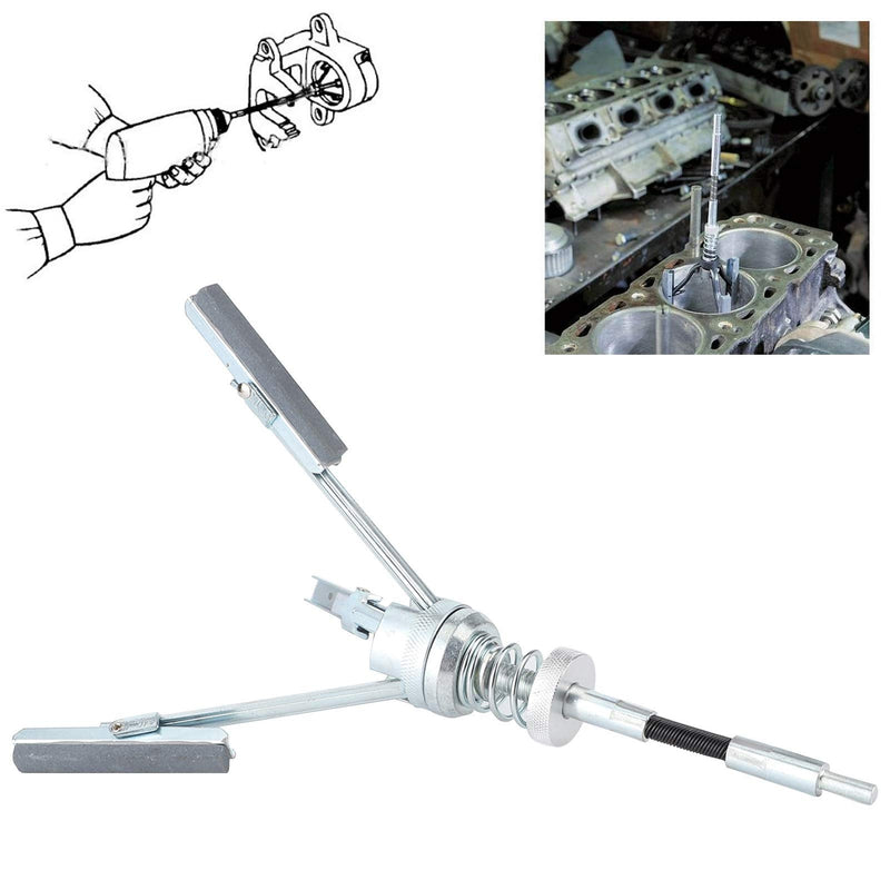 [Australia - AusPower] - Cylinder Honing Tool, 3 Jaw Cylinder Honing Tool, Flexible Shaft Motor, Hone Carbon Removing for Car, 2-6.7 Inch Range 