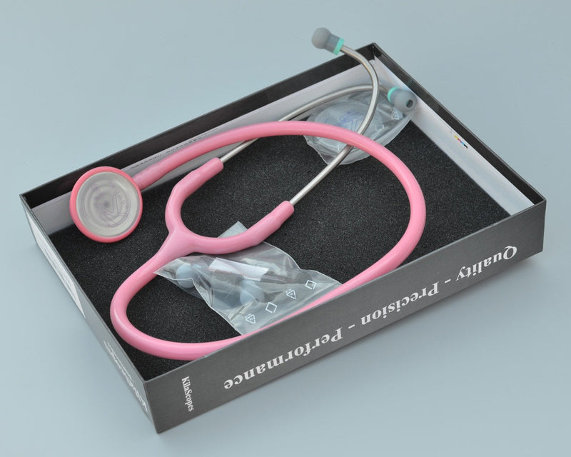 [Australia - AusPower] - Pediatric Size Diagnostic Stethoscope by KilaLabs KL-330 -Pink Pink 