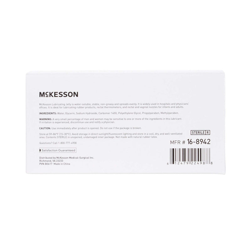 [Australia - AusPower] - McKesson Lubricating Jelly - Water Based Non-Sticky, Non-Greasy Lubricant Gel - Sterile, Water Soluble, Medical Grade - Individual Packets, 3 g, 144 Count, 1 Pack 144 Count (Pack of 1) 