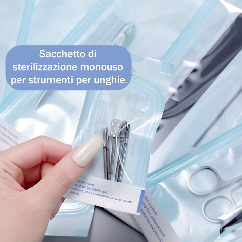 150pcs Sterilization Bags, Sterile PVC Bags, Autoclave Bags, Self Sealing Bags for Sterilization, Sterilization Bags