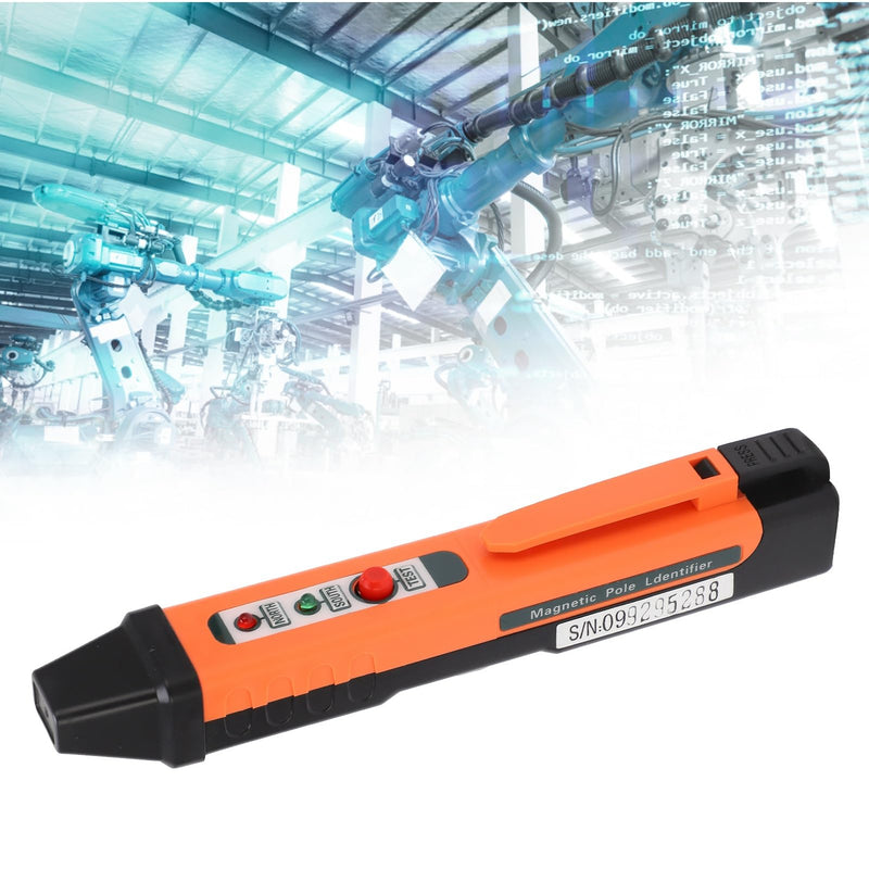 [Australia - AusPower] - 862M±5MT High Sensitivity Magnetic Pole Pin, Portable LED Polarity Identification Tool, North South Pole Tester, 10 Hours Service Life for Field Identification, Default 