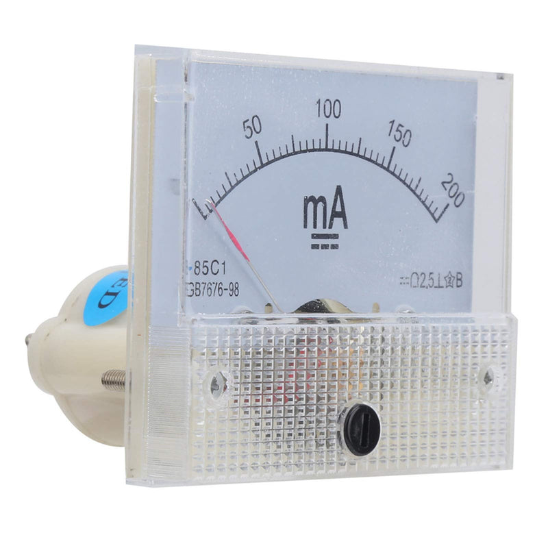 [Australia - AusPower] - 85C1 DC 0-200MA Ammeter Panel Amp Meter Pointer DC Ammeter Head Ampere Meter Analog Current Panel Meter 
