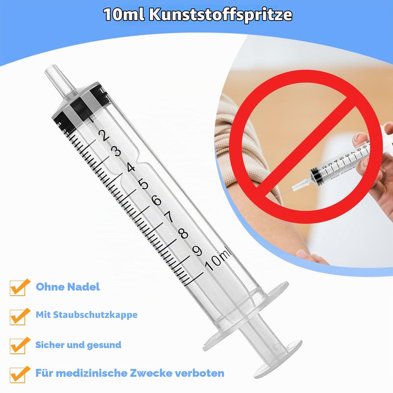 Syringes 10 ml Pack of 30 Disposable Syringes 10 ml with Cap Individually Packed | 10ml syringe dosing syringe applicability for animal feeding epoxy resin food safe plants laboratory oil adhesive