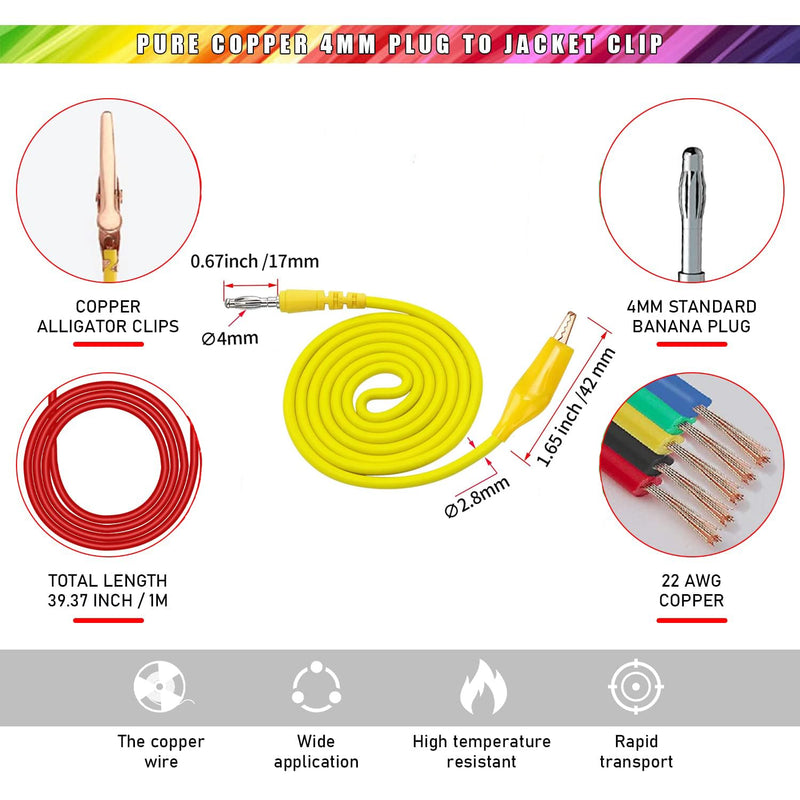 [Australia - AusPower] - 30PCS Back Probe Kit Automotive with Banana Plug Test Leads, Copper Alligator Clips, Insulation Wire Piercing Probes & Stainless Steel Back Probe Pins, Multi-Angle Diagnostic Test Wires for Car Repair 30 