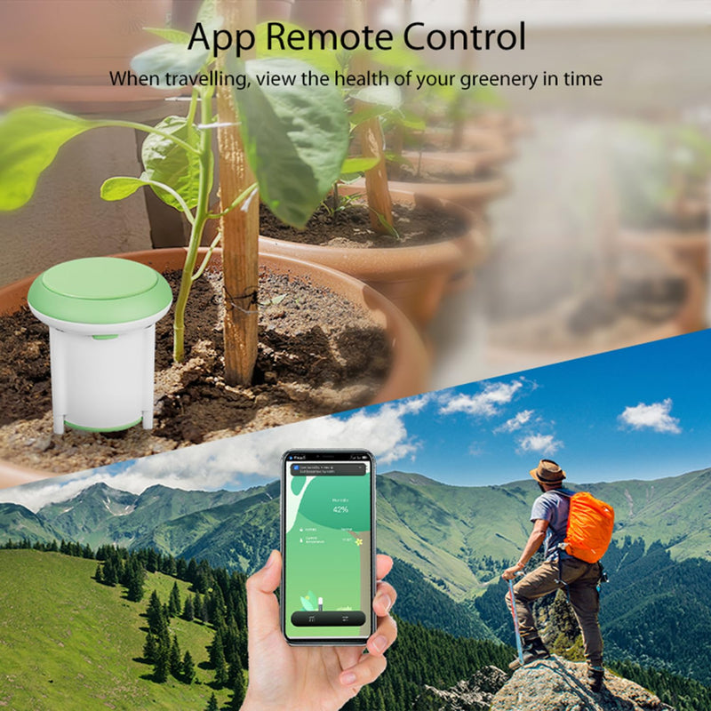 Smart Soil Moisture Meter: Zigbee Soil Tester with Moisture/Temperature Sensor, Smart Life App Control, Reliable Data, Tuya Zigbee Hub Required, Soil Moisture Sensor for Garden Lawn Greenhouse